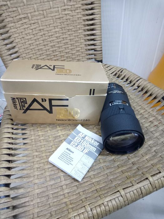 Nikon AF-S 180 mm F 2.8 D ED  obiectiv foto profesional Fix Made in Japan