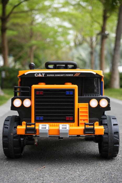 Basculanta electrica, Kinderauto BJDQ818 120W 12V 10Ah galben