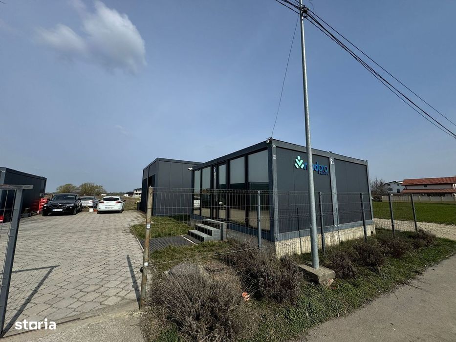 Teren ve vanzare cu 3 hale Domnești Șoseaua Curtea Domnească