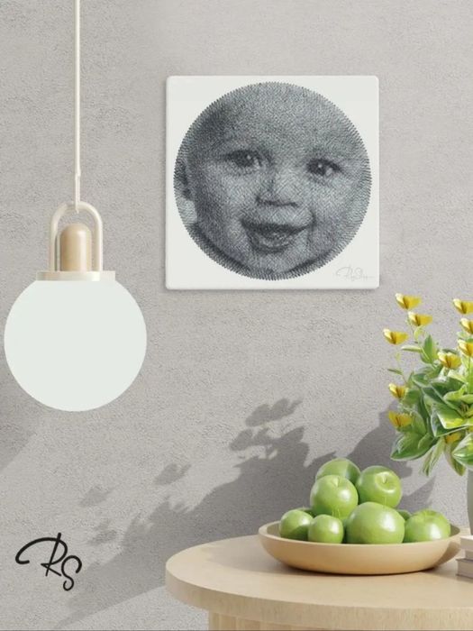 Картина из нитей своими руками