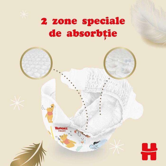 Scutece/Pampers Huggies Extra Care mărimea 1, 2-5 kg, 50 buc. SIGILAT !