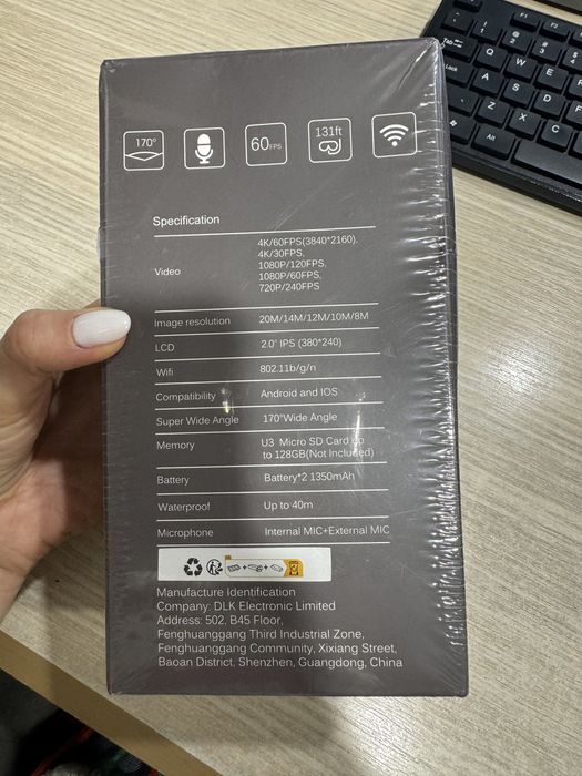 Camera video sport Apexcam X60 Pro, 4K, 60FPS, NOUA/Sigilata!