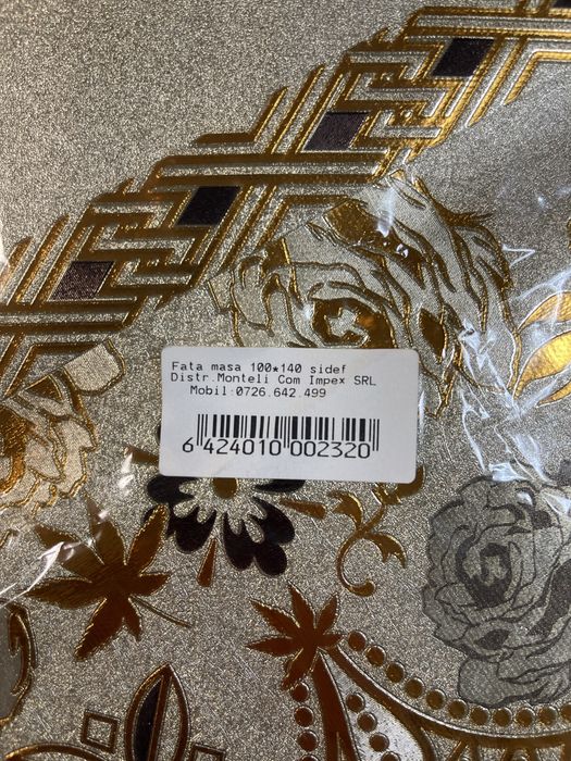 Fata de masa aurie 100x140 cm