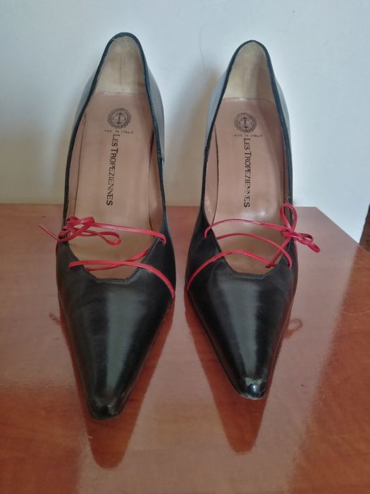 Pantofi din piele naturala,"Les Tropeziennes" Italia nr 38,purtat o si