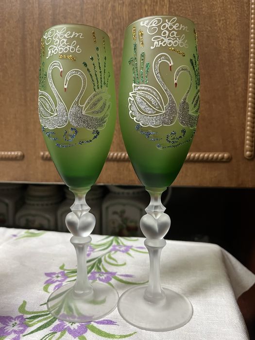 Фужеры стеклянные