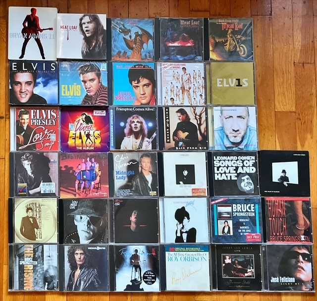 Lot CD orig. rock: Adams, M. Loaf, Elvis, Cohen, Reed, Cocker, Kravitz