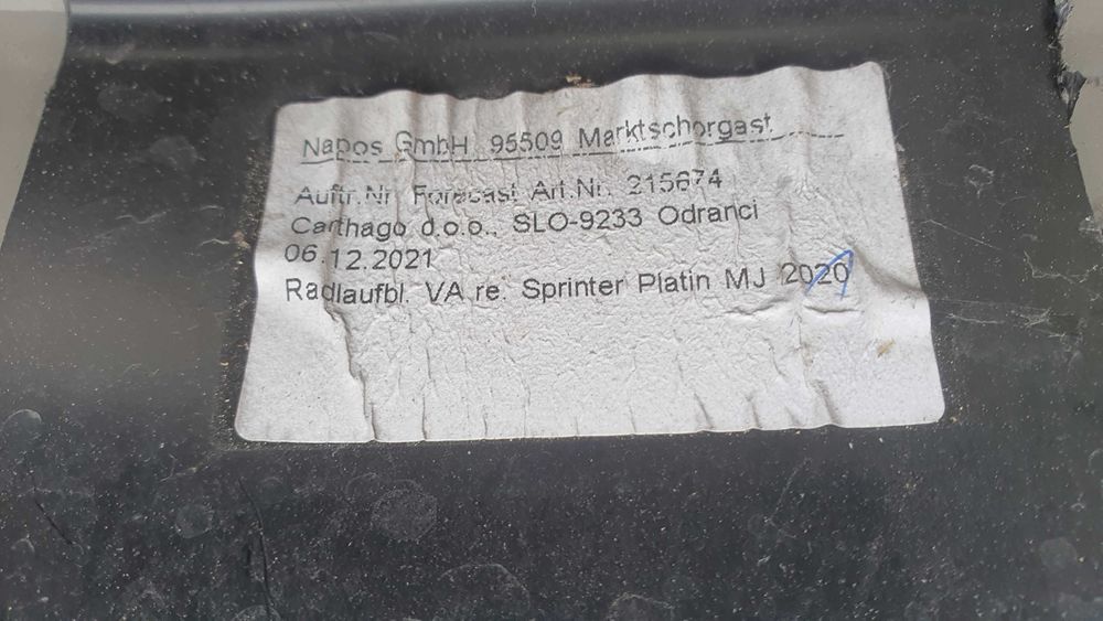 Chartago Mercedes Sprinter Chic C-line 2021 aripa dreapta fata