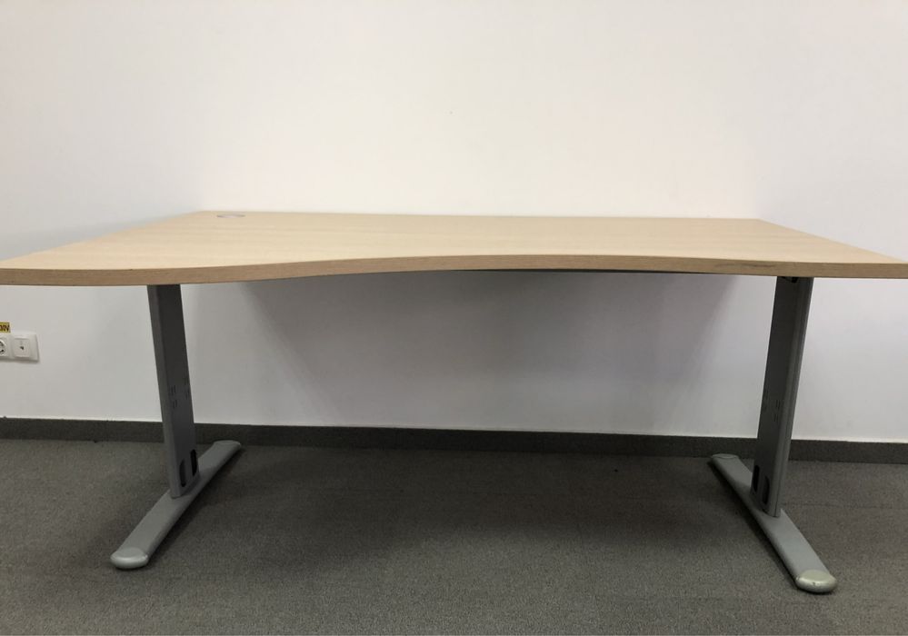 Stoc 40 Buc. Birou de Colț 160X100 cm; Masă Lucru cu Picioare Metalice