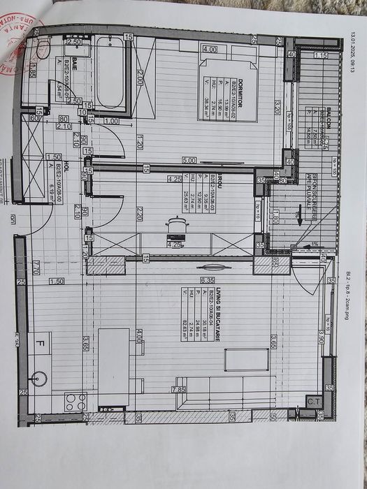 Apartament 2 camere cu 2 dormitoare 1 baie 71mp Energia Residence