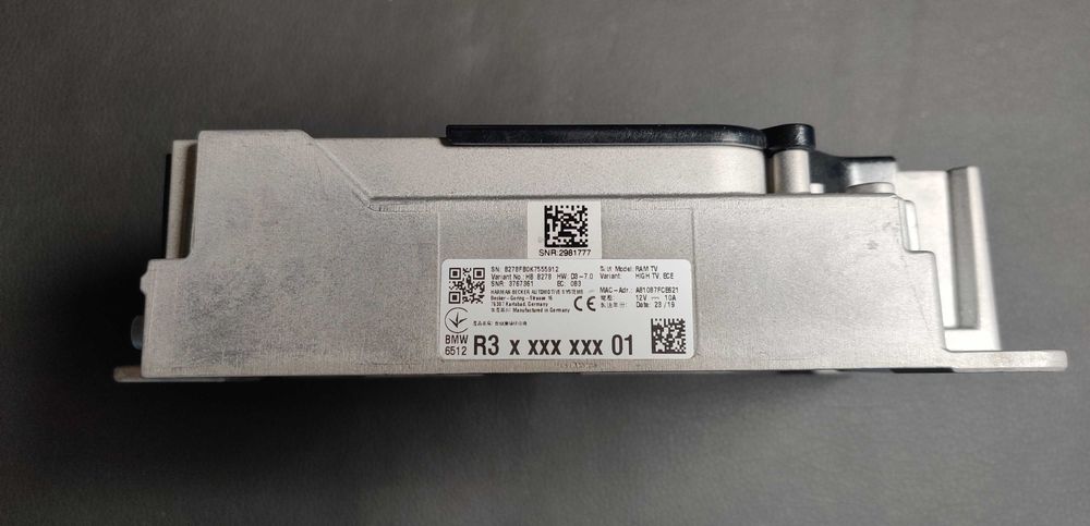 Modul audio RAM BMW B278 HW D3-7.0 High TV G01 G05 G16 G20 G30 G80 G82
