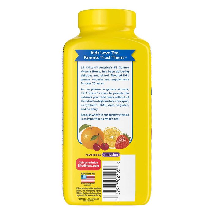 Мультивитамины для детей из Америки Lil Critters 300 медвежат
