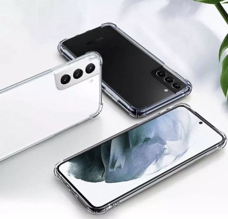 Husa Silicon Samsung S20 S21 Plus S22 Ultra Clear Colturi Anti Soc