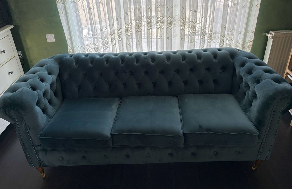 De vânzare: Canapea Chesterfield, 3 locuri