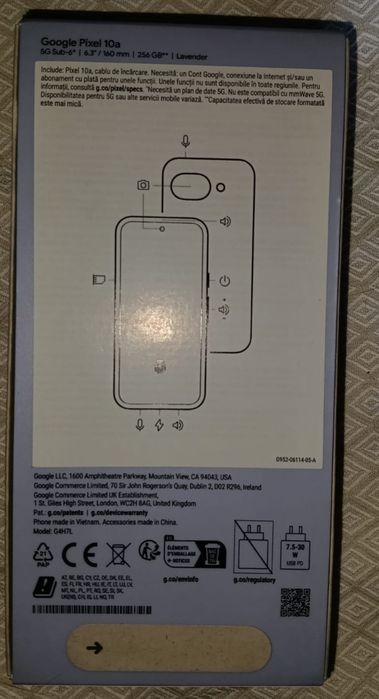 Gogle pixel 10a albastru sigilat