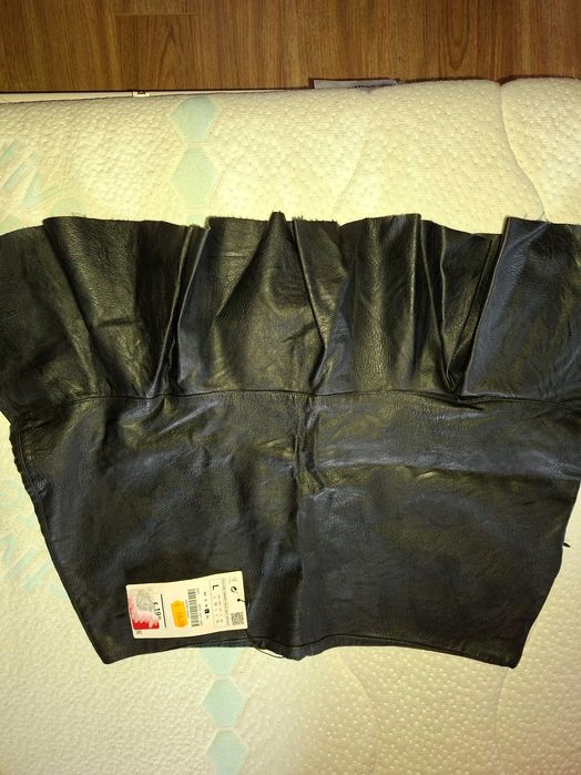 fustă mini din piele ZARA