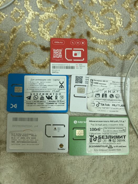 Гиги на симочная карта РК.