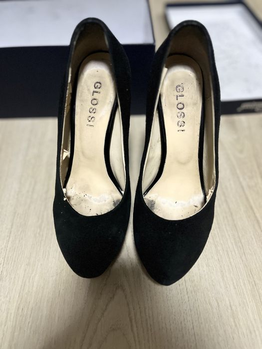 Туфли черные на платформе