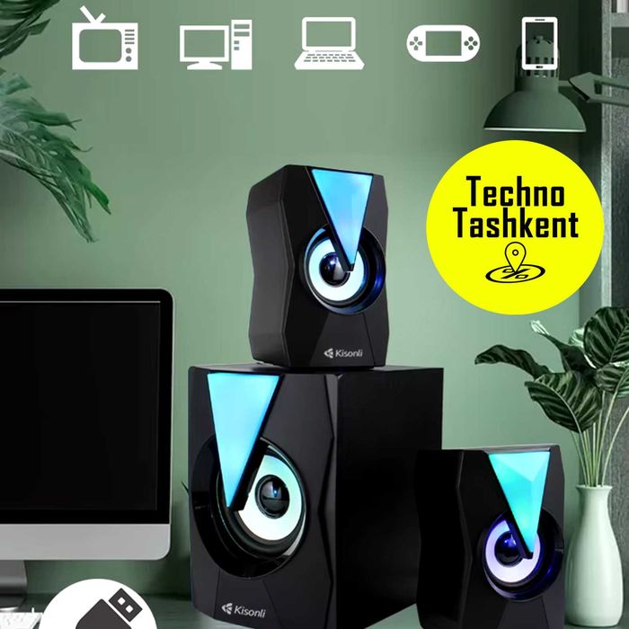 Компьютерные Bluetooth колонки Kisonli TM-4000U (Dostavka Bor)