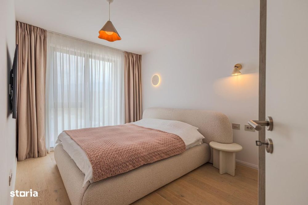 Răcădău/Cosmopolit Rise apartament 2 camere mobilat,parcare subterana