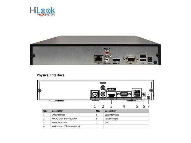 NVR 16 Canale Hikvision Hilook NVR-116MH-C 8MP 4K nou sigilat garantie