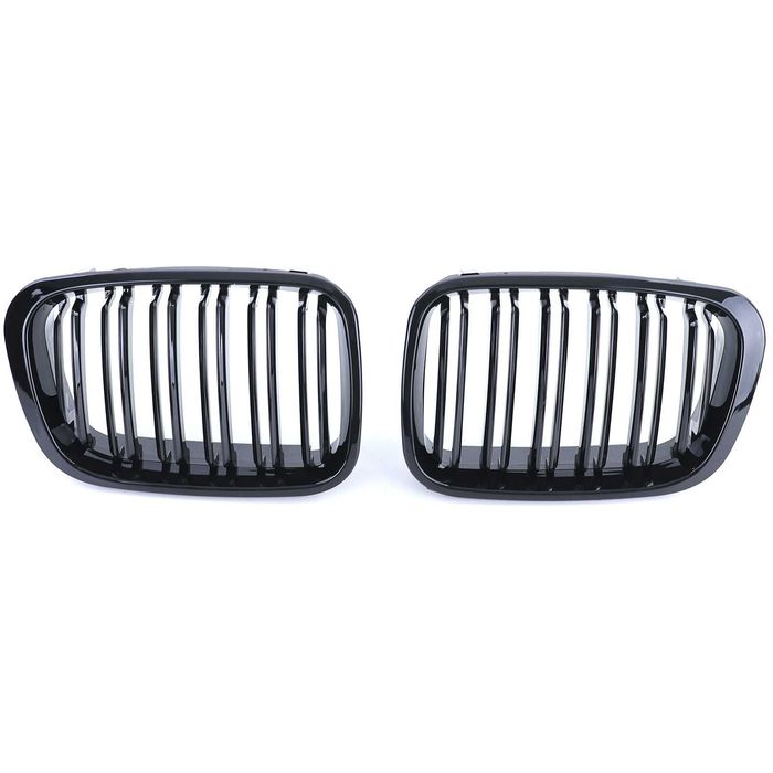 Grile Capota Nari Duble M BMW E46 1998-2001 Non Facelift, Negru Lucios