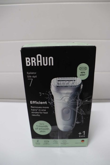 Braun Silk·épil 7 Епилатор за жени, Дамска самобръсначка, 7-011, Сребрист