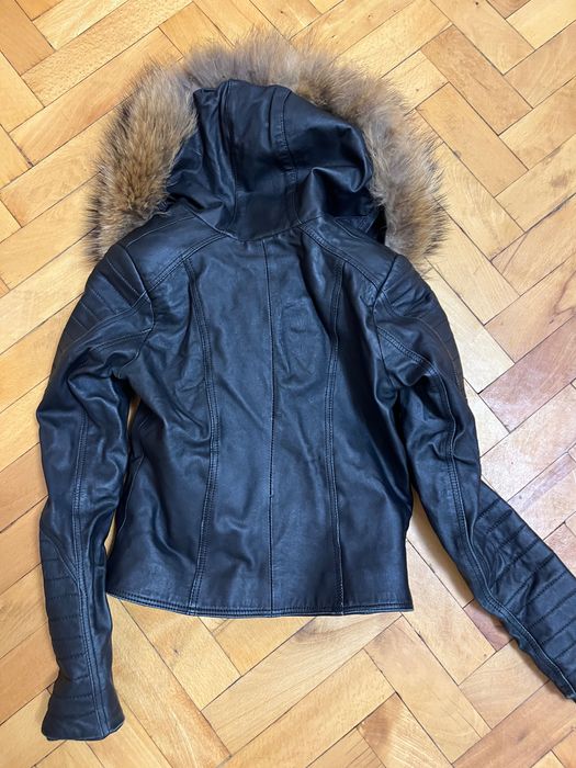 Кожено яке с пух
