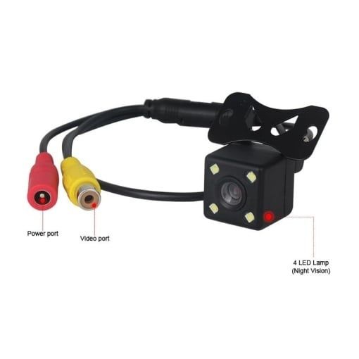 Camera marsarier auto cu 4 LED-uri