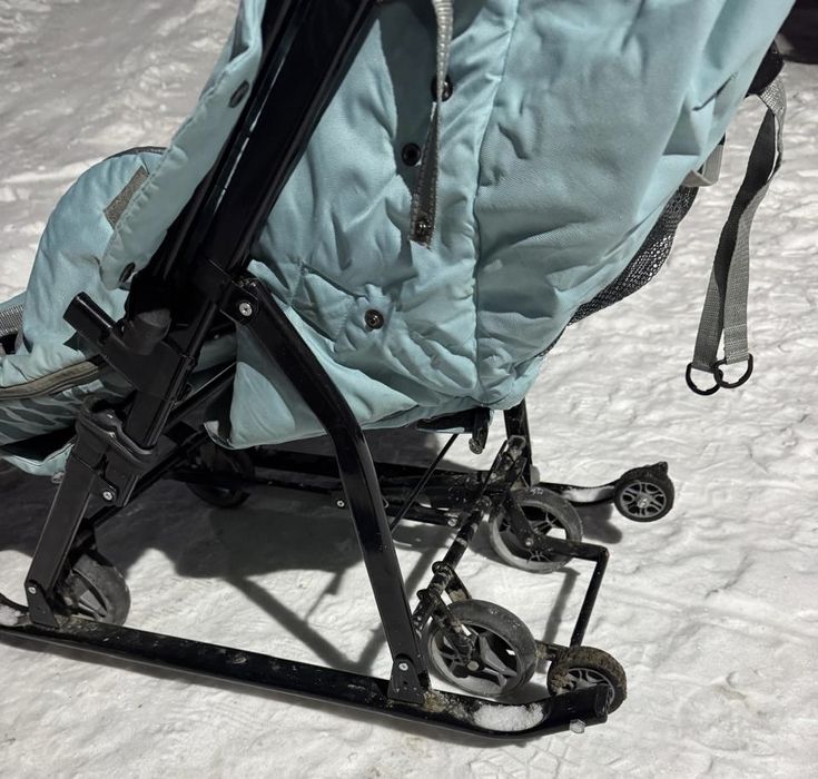 Санки-коляска с утеплителем