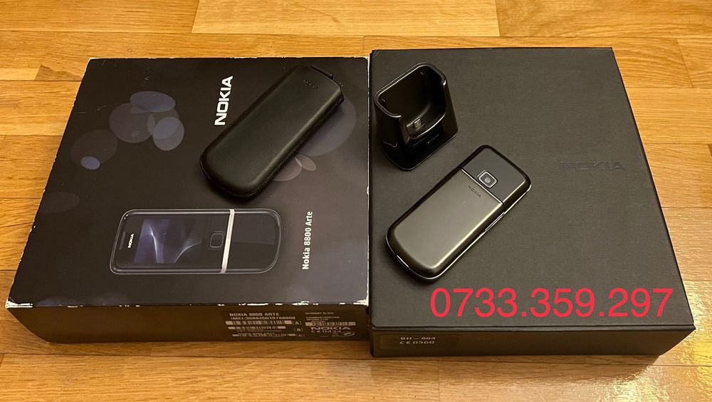 Nokia 8800 ARTE Black CA NOU ! Full Box ! RARITATE Telefon Colectie