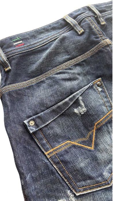 Diesel Industry дънки тъмносини distressed