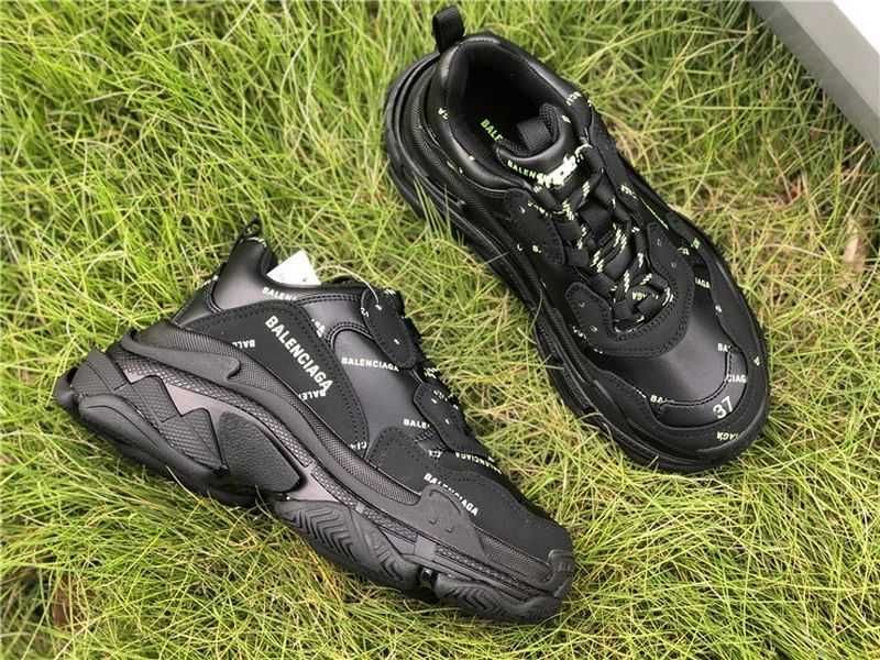 Balenciaga Triple S - Black/Dark Green/White