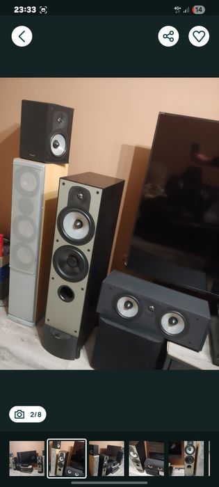 Boxe audio sunet 5.1 Paradigm Monitor 9 v3 boxe audio dipol 8ohm200w ...