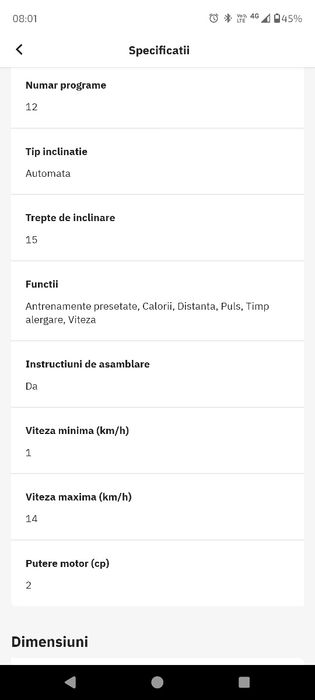 Bandă de alergare Myria