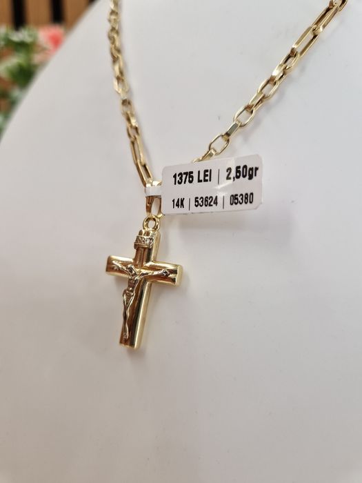 Cruce Aur 14k 2.50gr Garantie! #53624