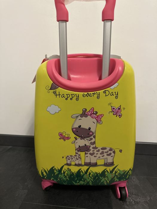 Troler/geamantan de copii pe 4 roți