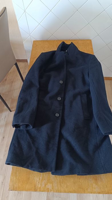 Мъжко черно палто