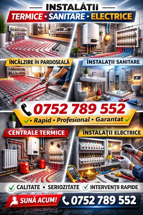 Instalații termice, sanitare si electrice