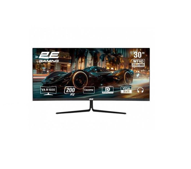 } Монитор 2E Gaming 30" G3024B VA 200Hz CURVED