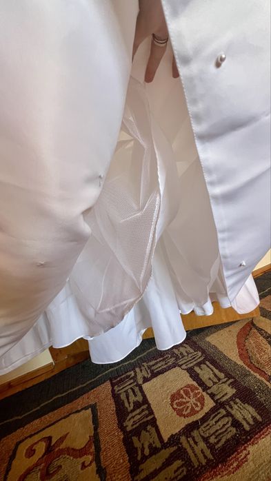 Rochie de mireasa cu trena detasabila XXL