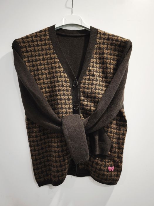 Жилетка с панделки 100% вълна р-р С