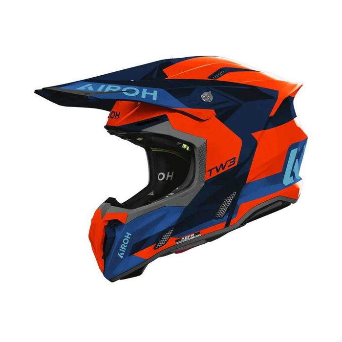 Каска AIROH Twist 3 Fancy Orange/Blue Gloss