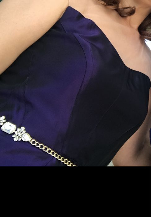 Rochie tafta mov marime S-M