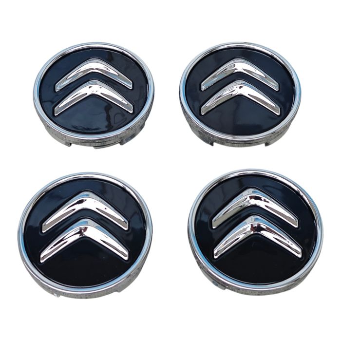 60мм Капачки за джанти за Ситроен Citroen C3 C4 C5 DS3 DS4 DS5 - ЧЕРНИ