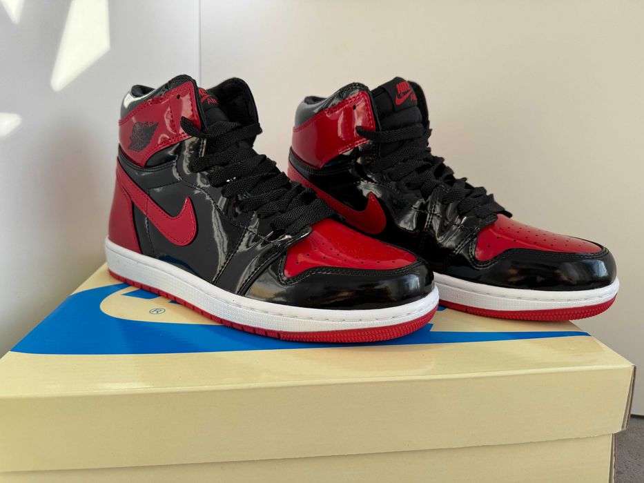 Adidasi JORDAN 1 Patent - Bred, Produs Nou - Full Box, Premium Unisex