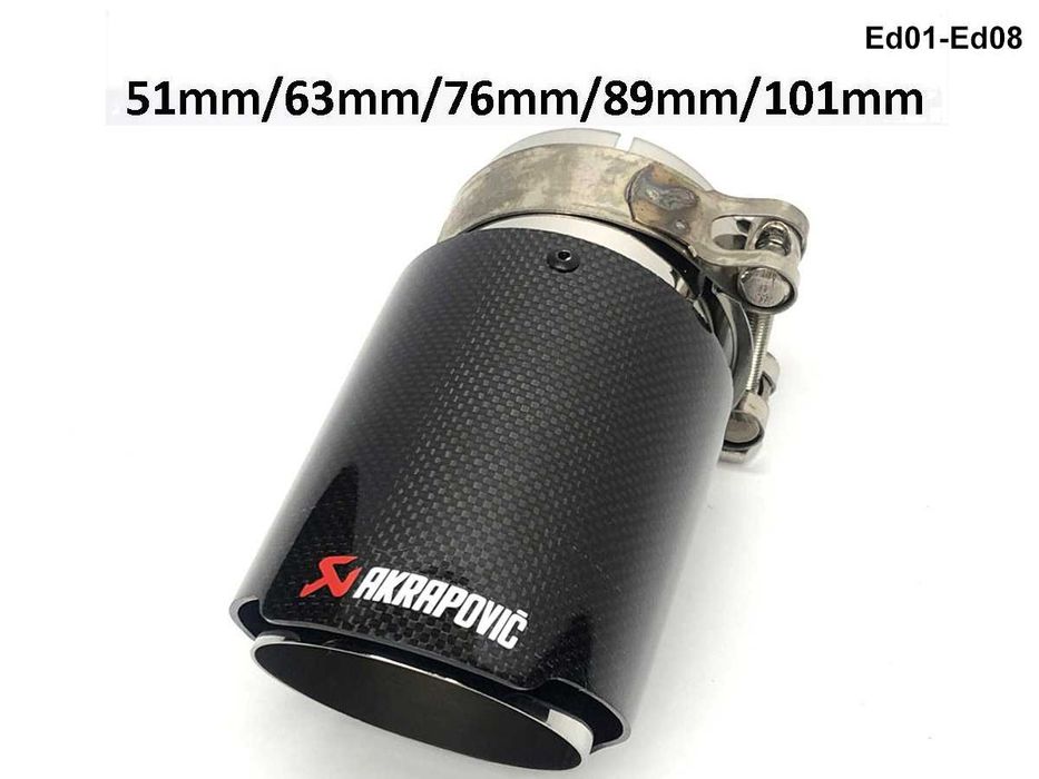 Ornamente Tobe Evacuare Akrapovic Auto Sport Universal Tips Carbon