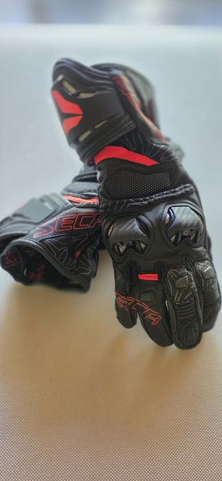 Mănuși Moto SECA din piele cu Kevlar®️ – Mărimea S – Noi