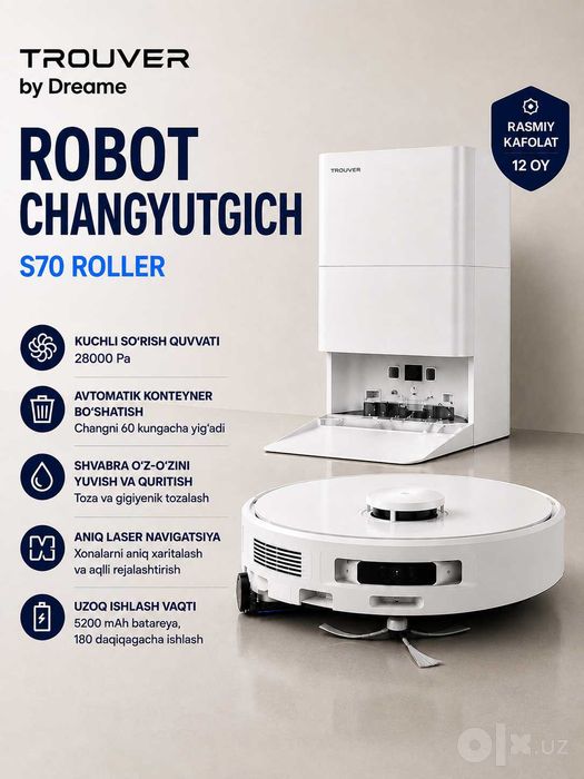 TROUVER S70 Roller Robot pilesos