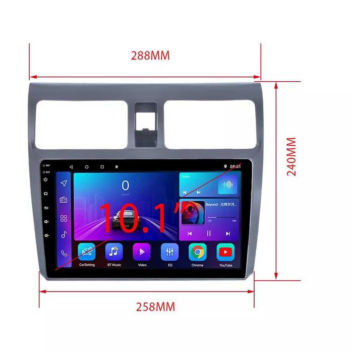 Мултимедия за Suzuki Swift Android Навигация Двоен дин плеър екран