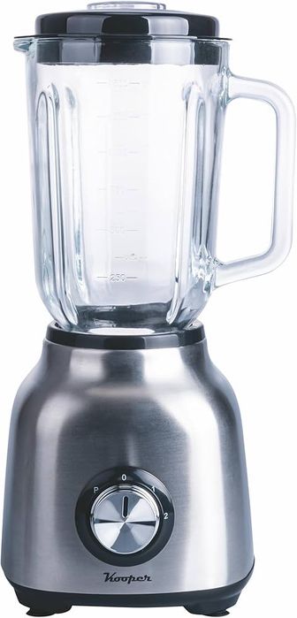 3.0 3.0 от 5 звезди (3) Електрически блендер Kooper 1.5L, стъклена градуирана кана, остриета от неръждаема стомана, 2 скорости, 500W